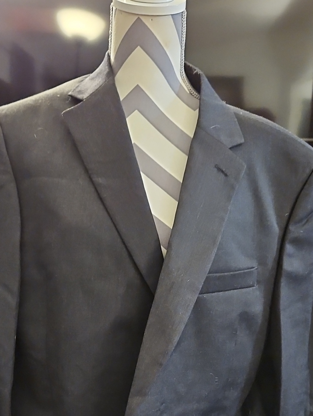 Pronto Uomo Black Men's Suit Jacket - Notch Lapel